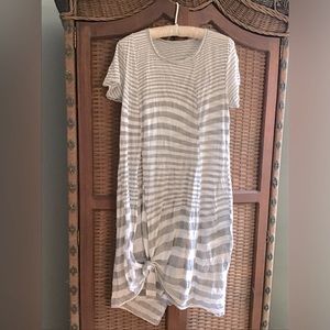 European Designer dress ! Unique stripe and seaming details. British: like new